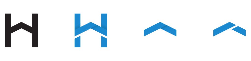 Evolution and iteration during our branding process - Heywood Community Management Logo Arizona HOA