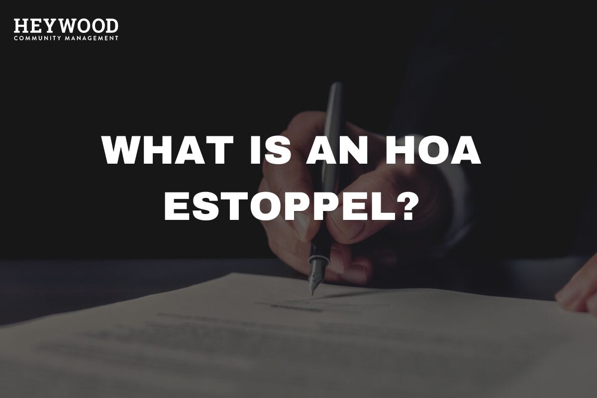 what is HOA Estoppel