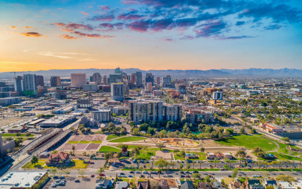 Aerial view of hoa mesa az